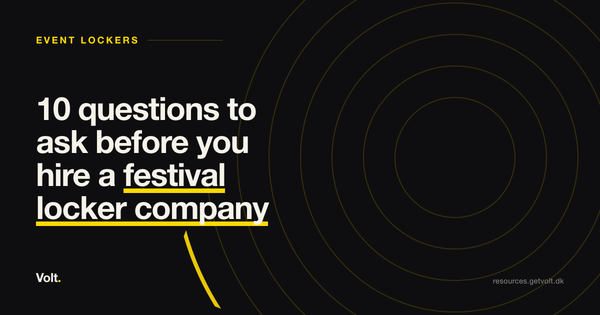10 questions to ask before you hire a festival locker company