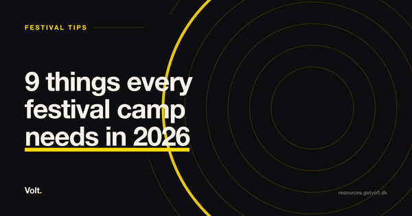 9 things every festival camp needs in 2026