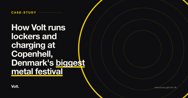 How Volt runs lockers and charging at Copenhell, Denmark's biggest metal festival