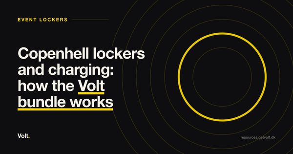 Copenhell lockers and charging: how the Volt bundle works