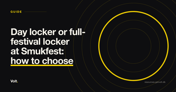 Day locker or full-festival locker at Smukfest: how to choose