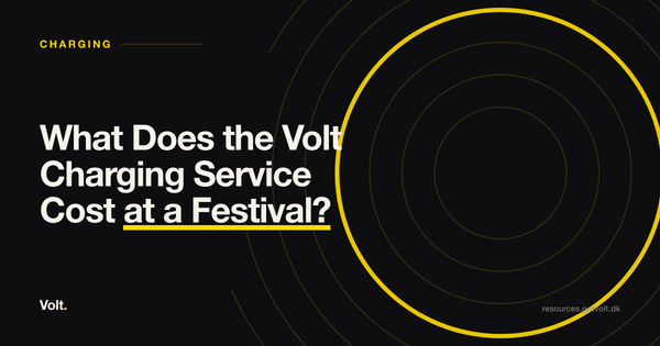 What Does the Volt Charging Service Cost at a Festival?