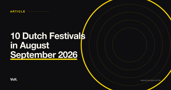 10 Dutch Festivals in August & September 2026