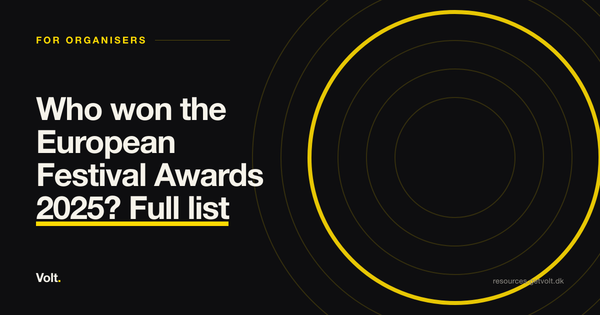 Who won the European Festival Awards 2025? Full list