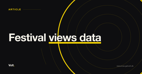 Festival views data