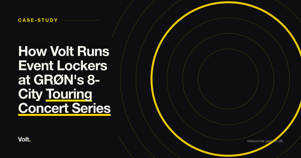 How Volt Runs Event Lockers at GRØN's 8-City Touring Concert Series