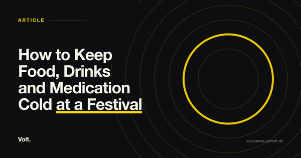 How to Keep Food, Drinks and Medication Cold at a Festival