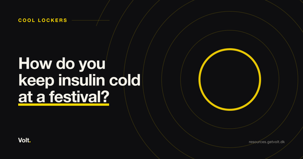 How do you keep insulin cold at a festival?