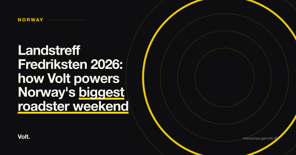 Landstreff Fredriksten 2026: how Volt powers Norway's biggest roadster weekend