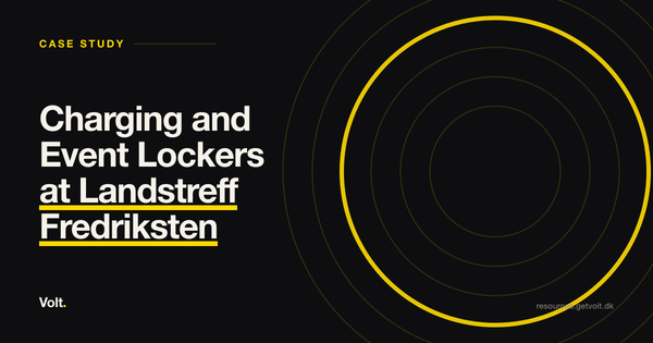 Charging and Event Lockers at Landstreff Fredriksten