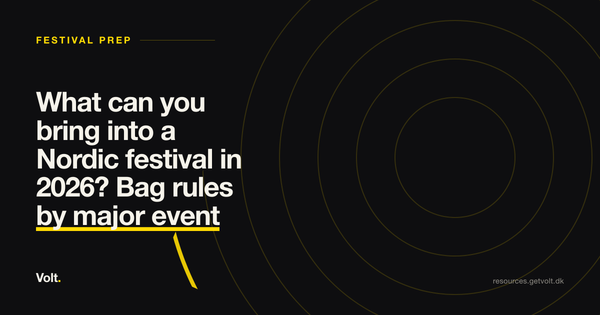 What can you bring into a Nordic festival in 2026? Bag rules by major event