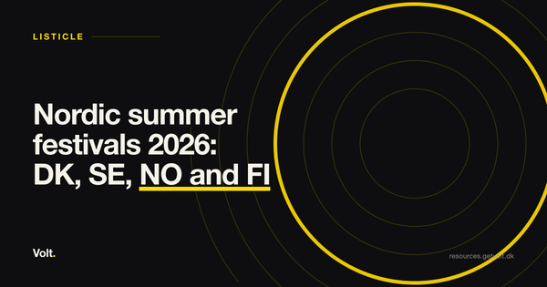 Nordic summer festivals 2026: DK, SE, NO and FI