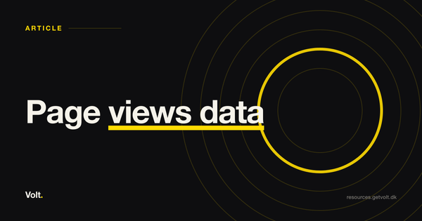 Page views data