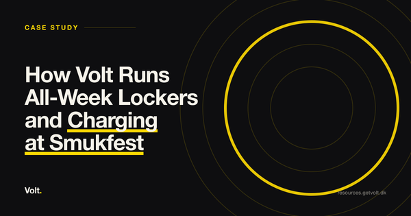 How Volt Runs All-Week Lockers and Charging at Smukfest