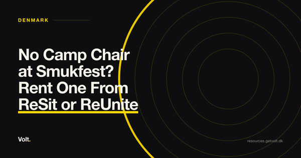 No Camp Chair at Smukfest? Rent One From ReSit or ReUnite