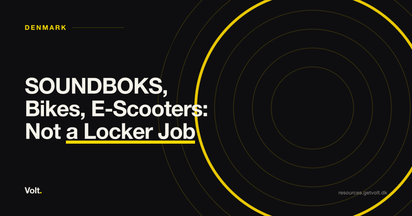 SOUNDBOKS, Bikes, E-Scooters: Not a Locker Job