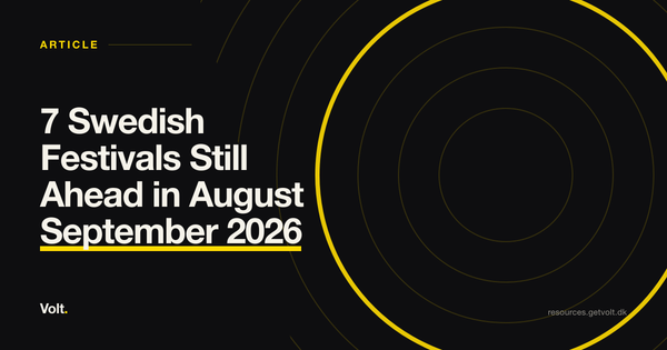7 Swedish Festivals Still Ahead in August & September 2026