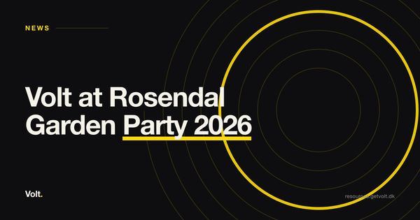 Volt and Rosendal Garden Party partnership