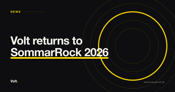 Volt and SommarRock 2026 partnership