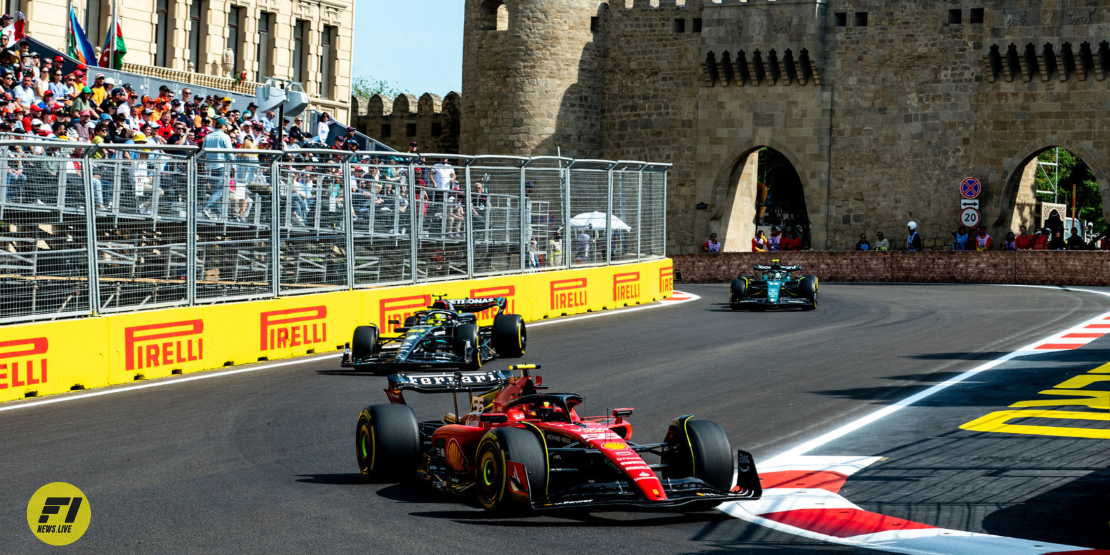 Charles Leclerc at the 2023 Azerbaijan Grand Prix-Credit: Ferrari
