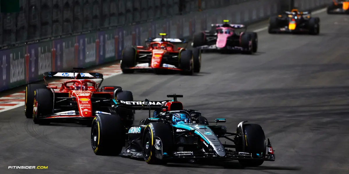 Lewis Hamilton,Carlos Sainz and Charles Leclerc in Las Vegas GP-Pitinsider.com