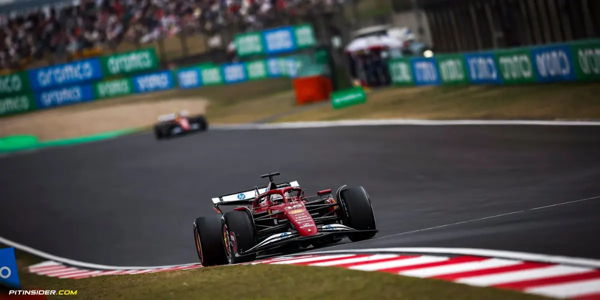 Charles Leclerc and Lewis Hamilton-Ferrari