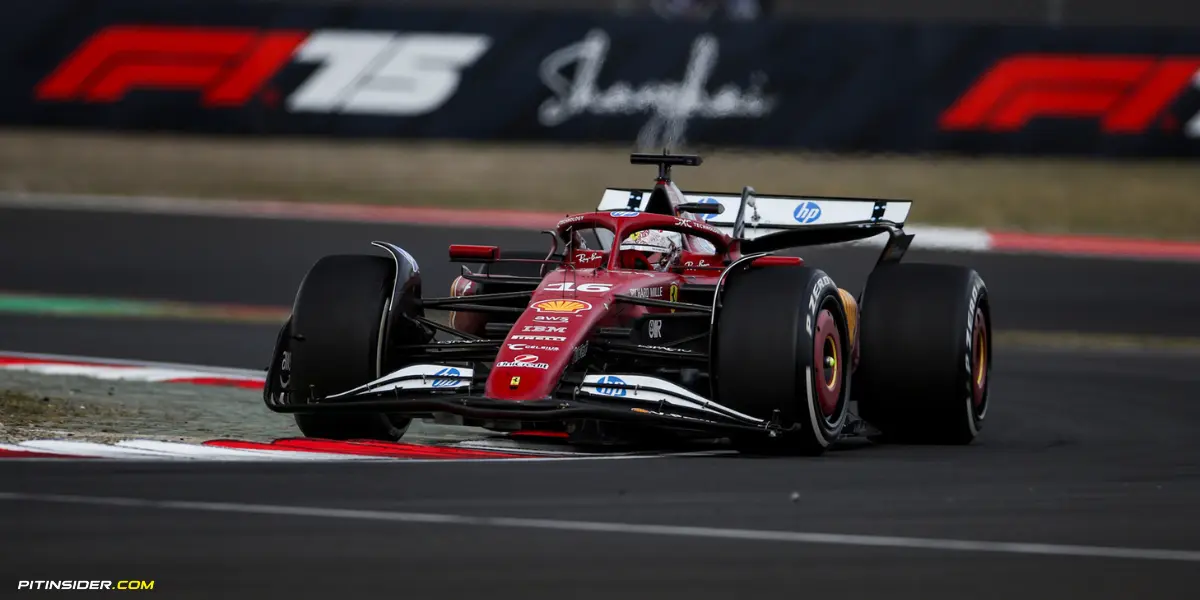 Charles Leclerc at the 2025 Chinese GP-Ferrari