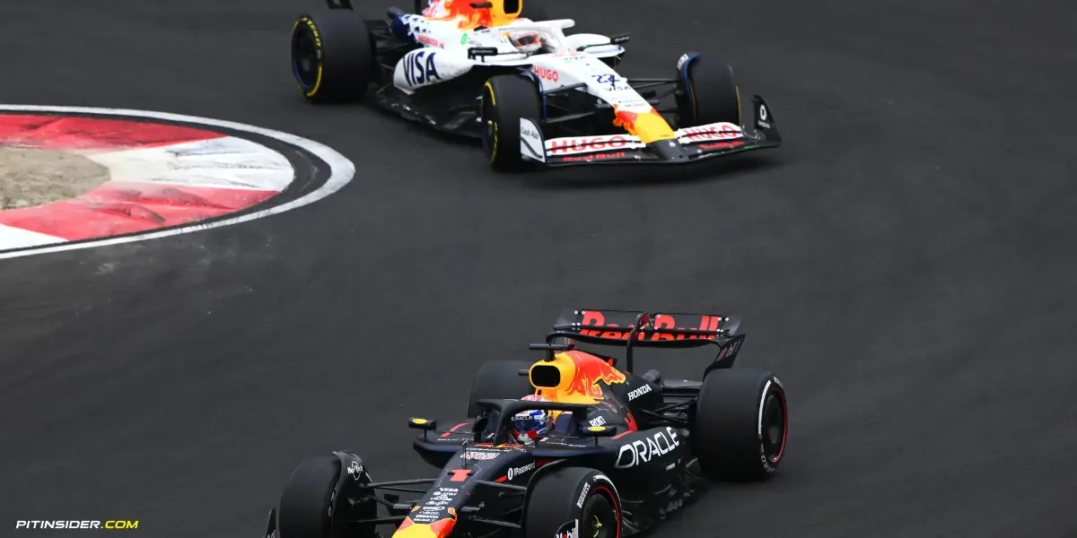 Max Verstappen and Yuki Tsunoda in GP of China-Pitinsider.com