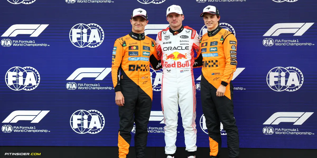 Lando Norris, Max Verstappen and Oscar Piastri-Red Bull Content Pool