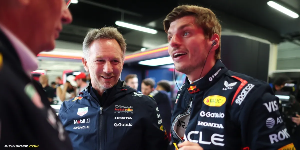 Christian Horner and Max Verstappen-Pitinsider.com