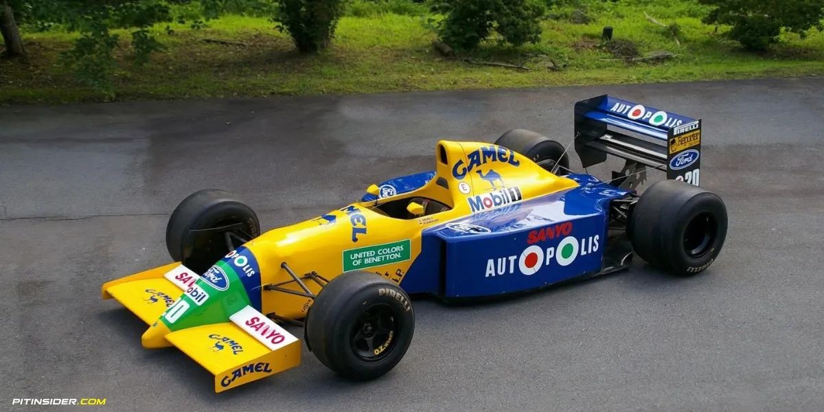 Iconic Schumacher Benetton F1 show car hits auction