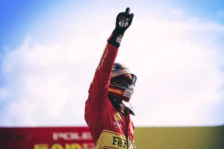 Carlos Sainz celebrating his Pole Position at the 2023 Italian Grand Prix-Credit: Ferrari
