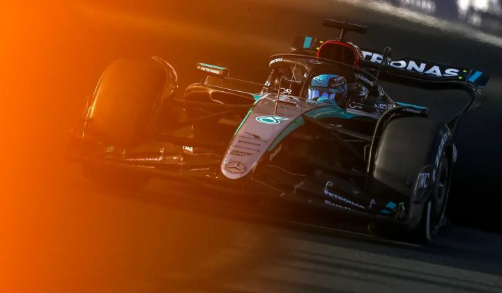 George Russell at the 2024 Saudi Arabian GP-Mercedes