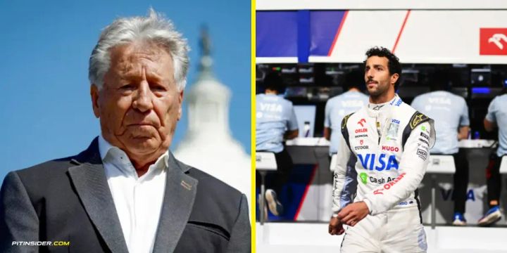 Mario Andretti and Daniel Ricciardo-Pitinsider.com