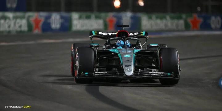 Russell beats Ferrari's Sainz to Las Vegas Pole in final Lap