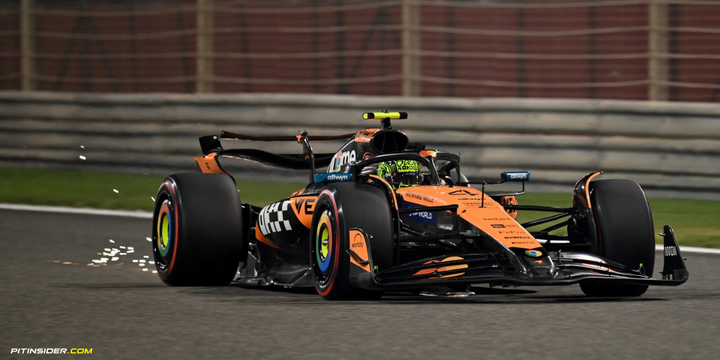 Lando Norris during FP2 at the 2025 Bahrain GP-Mclaren