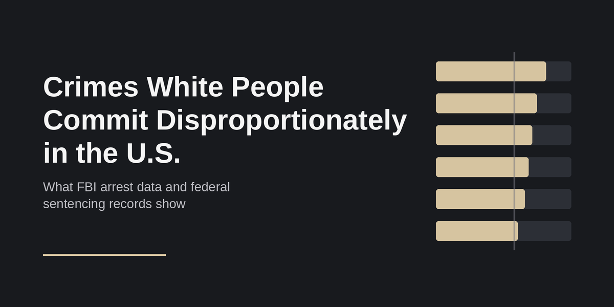 Crimes White People Commit Disproportionately in the U.S.