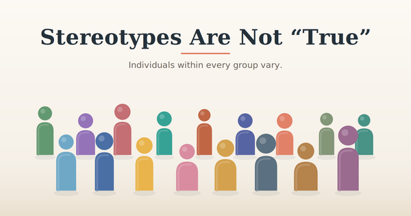 Stereotypes Are Not “True”