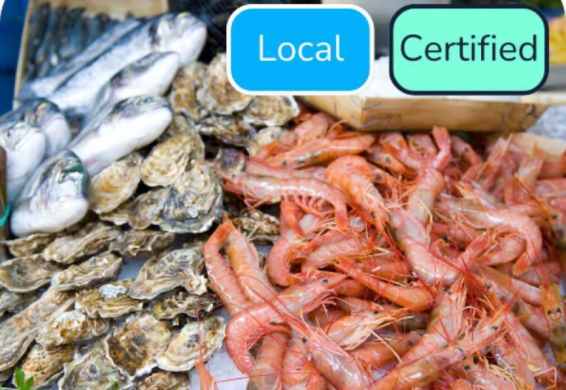 Rendering of seafood items on FreshAIG.com