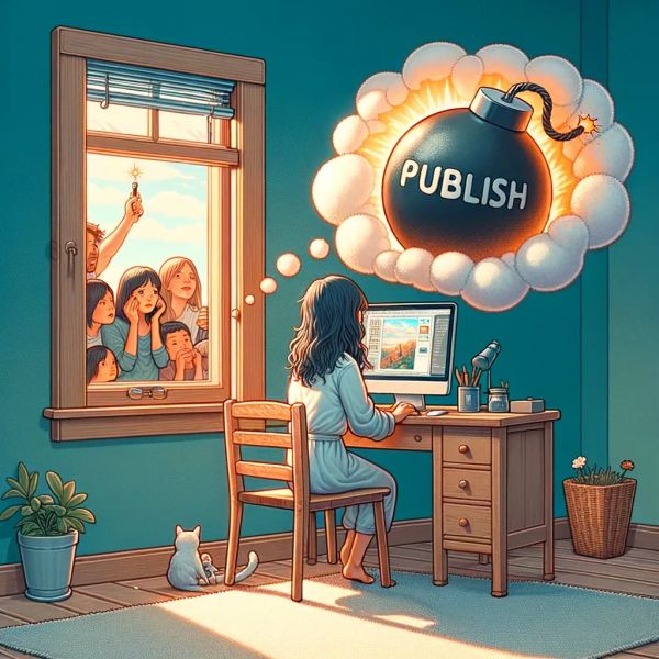 I'm a coward at writing