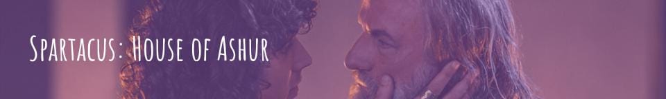 Korris and Opiter gay couple in Spartacus House of Asher