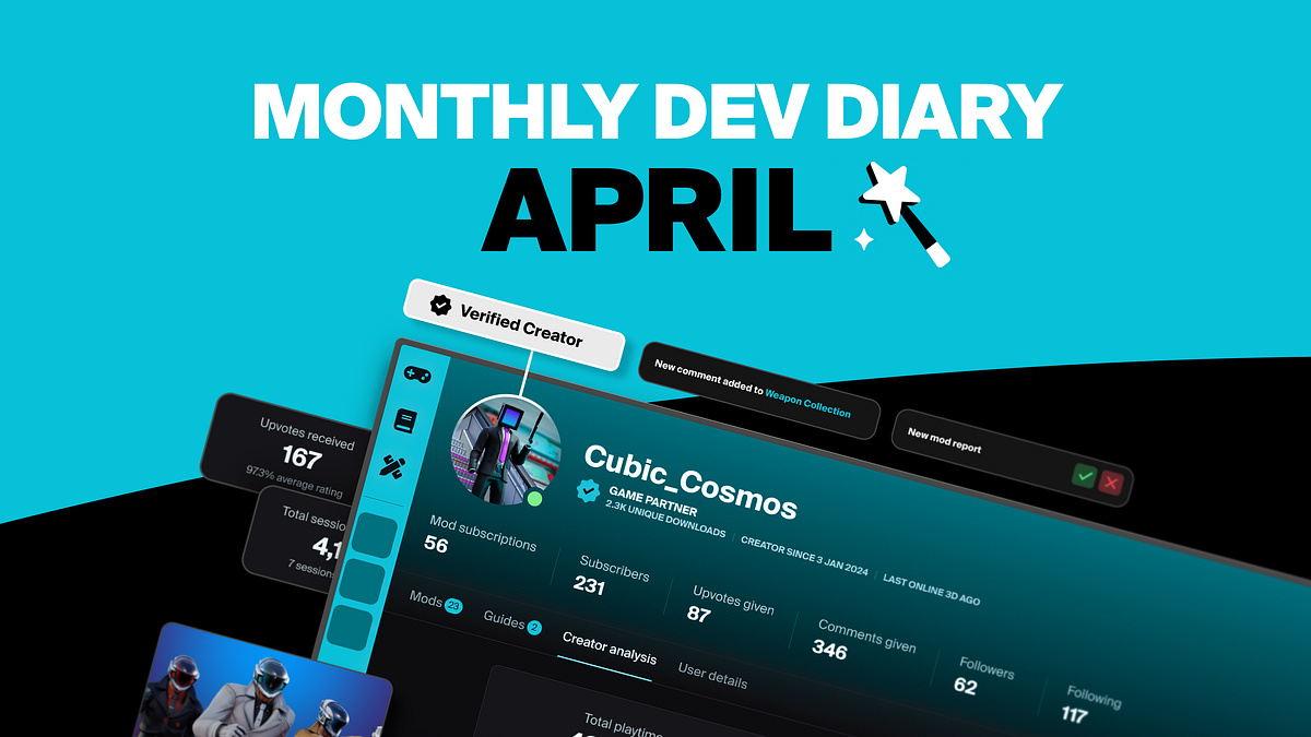 mod.io Monthly Dev Diary — April 2025