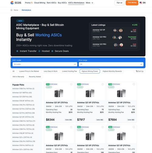 ECOS launches a Bitcoin mining marketplace that lowers the barrier to entry and brings true liquidity to the sector