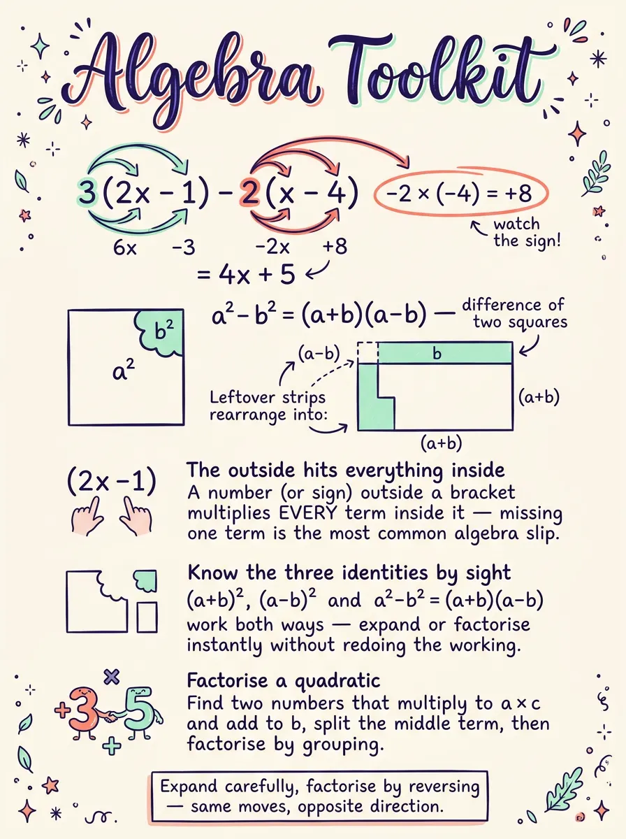 Algebraic Expressions and Formulae — Study Notes