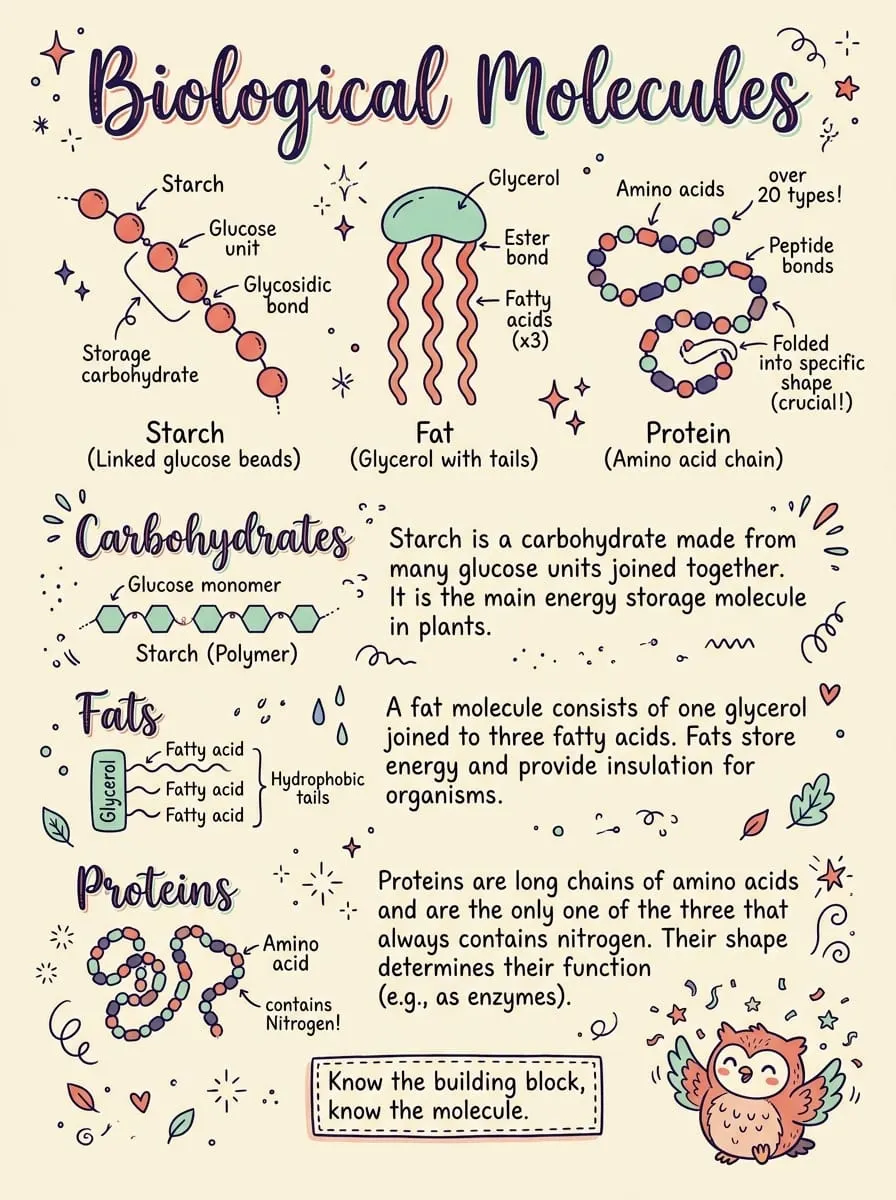 Biological Molecules — Study Notes