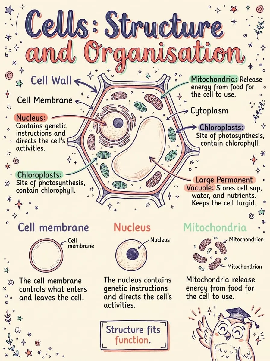 Cell Structure and Organisation — Study Notes
