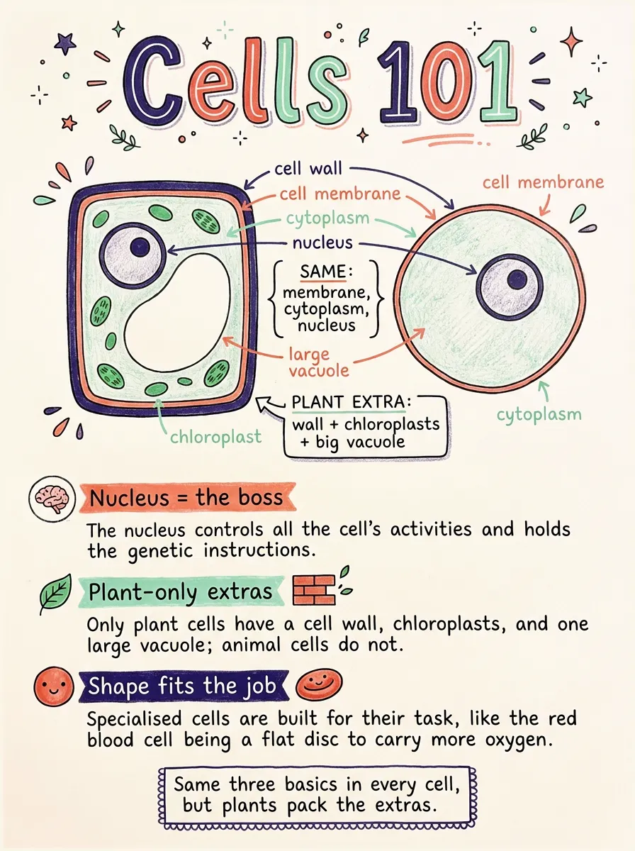 Cell Structure and Organisation — Study Notes