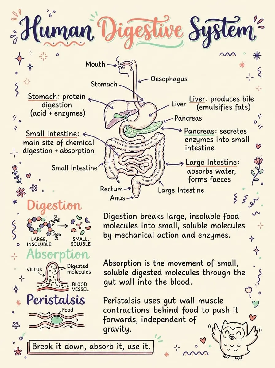 Human Digestive System — Study Notes