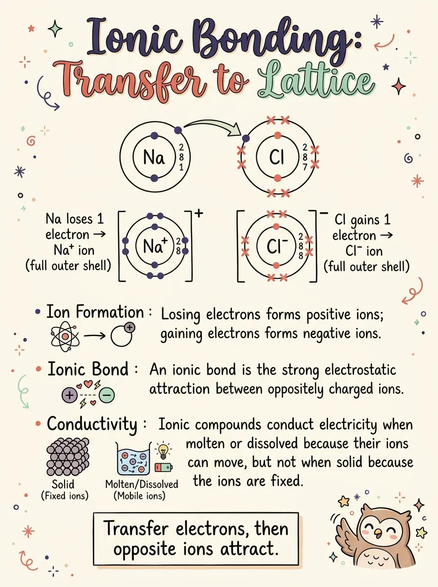 Ionic Bonding: How Atoms Become Ions and Stick Together — Study Notes