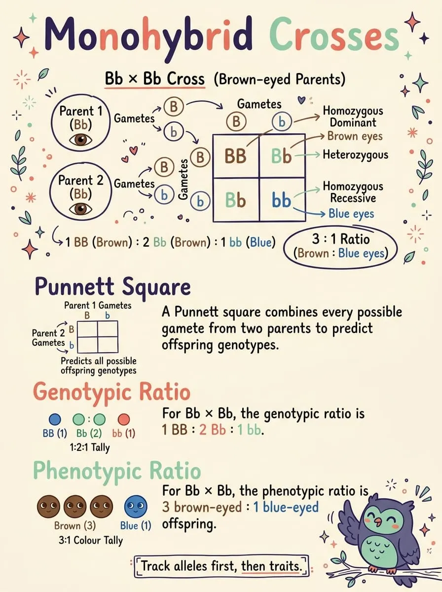 Monohybrid Crosses — Study Notes